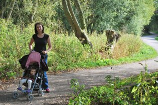 Attempting to instill a love of the countryside into baby Loz