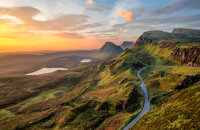 Scottish Highlands at sunset