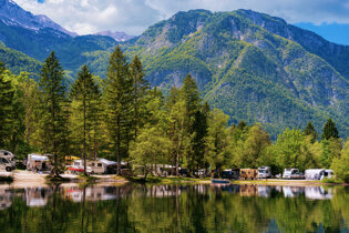 Bohinj Lake in Slovenia