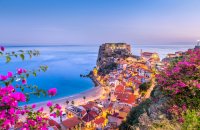 Scilla, Italy on the Mediterranean Coast
