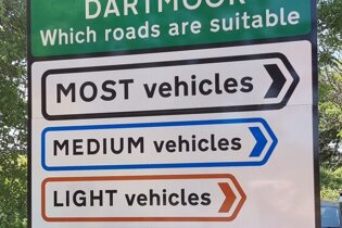 Dartmoor - Which roads are suitable