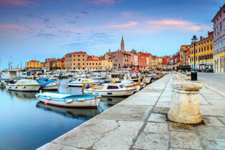 Old town of Rovinj in Croatia
