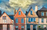 Vannes, beautiful old half-timbered houses