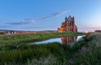 Whitby Abbey at dusk