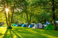 Tents on campsite