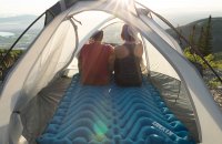 Sleep pad in tent