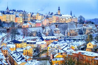 Luxembourg in the snow