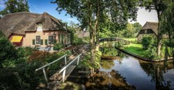 Giethoorn, known as the 'Venice of the North'