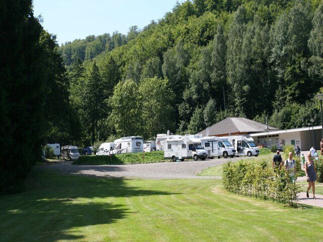 Wohnmobil-Stellplatz an der Sole-Therme