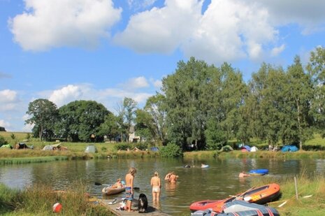 Swimming in lakes and rivers