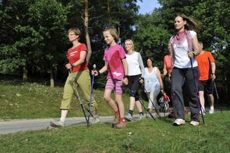 Family camping in Germany
