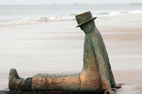 Camspites near a beach in Belgium