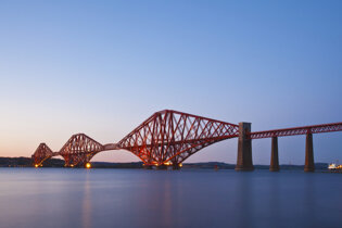 Forth Bridge at dusk