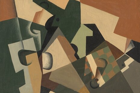 Juan Gris' Glass and Checkerboard