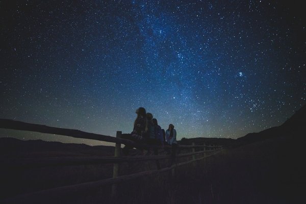 Gaze at the night sky