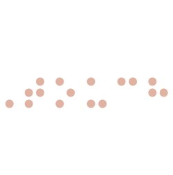 Senses: touch (image of braille)
