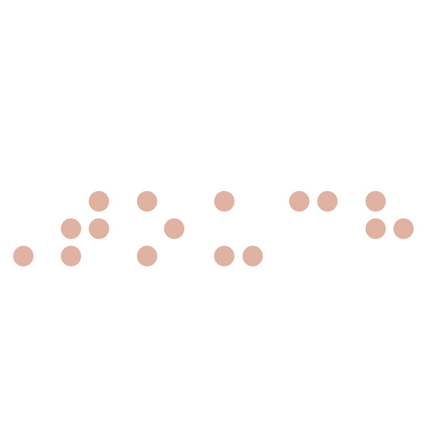 Senses: touch (image of braille)