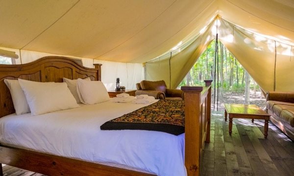 Try glamping if you want real luxury