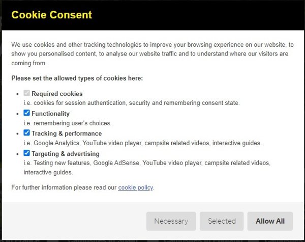 Cookie Consent Example