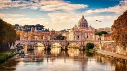 Vatican Cathedral as seen from the river