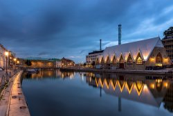 The Fishing Church, Gothenburg at dusk