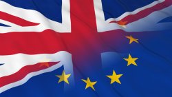 Union Jack and EU flag