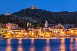 Collioure at night