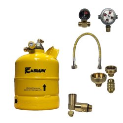 Single Gaslow 2.7kg Cylinder Kit with Direct Fill