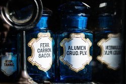 Old medicine bottles