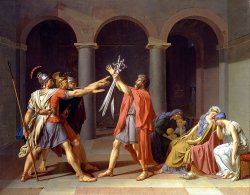 Jacques-Louis David, Oath of the Horatii, 1786