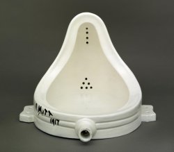 Marcel Duchamp, Fountain, 1917, replica 1964