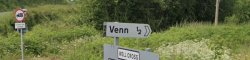 A White Devon Road Sign