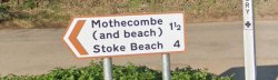 A Brown Devon Road Sign