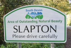Welcome to Slapton Sign