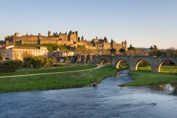 UNESCO-listed Carcassonne in the historic department of Languedoc-Rousillon