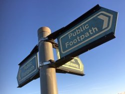 footpath sign post