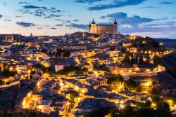 Toledo at dusk