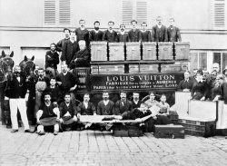 Louis and his team, around 1888