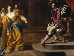 Esther before Ahasuerus by Artemisia Gentileschi. painted around 1635