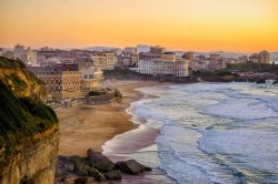Sunset over Biarritz