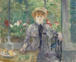 After Lunch by Berthe Morisot, painted in 1881