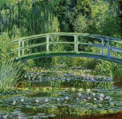 Water Lilies and the Japanese Bridge by Claude Monet, painted between 1897–1899
