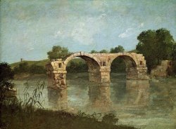 The Pont Ambroix Languedoc by Gustave Courbet, painted in 1857