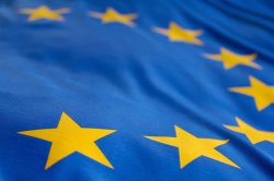 EU flag up close