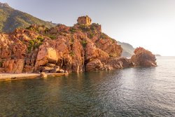 Sunset over the Gulf of Porto
