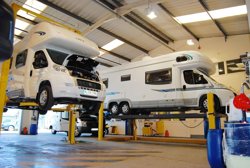 Caravan servicing centre