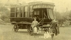 The Wanderer Caravan (around 1885). Dr William Stables (pictured right) was the founding father of leisure caravanning.