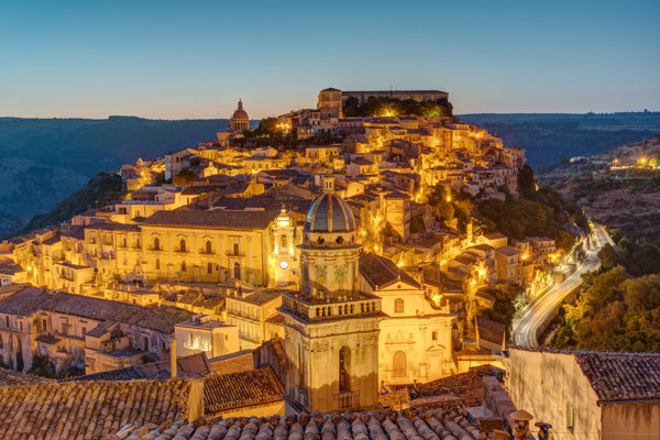 Ragusa Ibla before sunrise