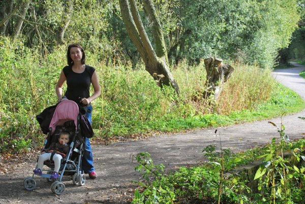 Attempting to instill a love of the countryside into baby Loz
