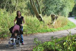 Attempting to instill a love of the countryside into baby Loz